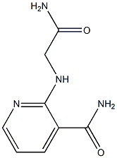 2-[(carbamoylmethyl)amino]pyridine-3-carboxamide Struktur