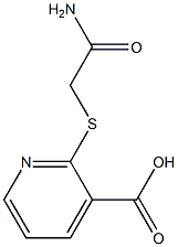 2-[(carbamoylmethyl)sulfanyl]pyridine-3-carboxylic acid Struktur