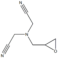 2-[(cyanomethyl)(oxiran-2-ylmethyl)amino]acetonitrile Struktur