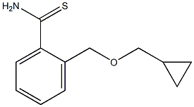 2-[(cyclopropylmethoxy)methyl]benzene-1-carbothioamide Struktur