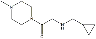 2-[(cyclopropylmethyl)amino]-1-(4-methylpiperazin-1-yl)ethan-1-one Struktur