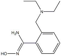 2-[(diethylamino)methyl]-N'-hydroxybenzenecarboximidamide Struktur