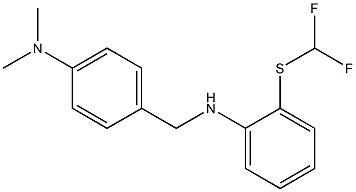 2-[(difluoromethyl)sulfanyl]-N-{[4-(dimethylamino)phenyl]methyl}aniline Struktur