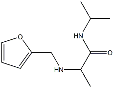 2-[(furan-2-ylmethyl)amino]-N-(propan-2-yl)propanamide Struktur