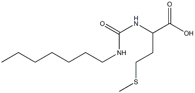 2-[(heptylcarbamoyl)amino]-4-(methylsulfanyl)butanoic acid Struktur