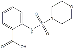 2-[(morpholine-4-sulfonyl)amino]benzoic acid Struktur