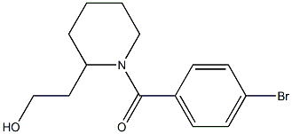 2-[1-(4-bromobenzoyl)piperidin-2-yl]ethanol Struktur