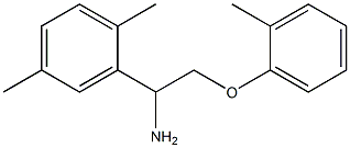 2-[1-amino-2-(2-methylphenoxy)ethyl]-1,4-dimethylbenzene Struktur