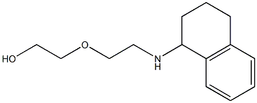 2-[2-(1,2,3,4-tetrahydronaphthalen-1-ylamino)ethoxy]ethan-1-ol Struktur