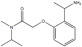 2-[2-(1-aminoethyl)phenoxy]-N-methyl-N-(propan-2-yl)acetamide Struktur