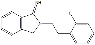 2-[2-(2-fluorophenyl)ethyl]-2,3-dihydro-1H-isoindol-1-imine Struktur