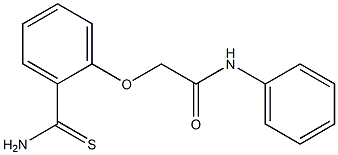 2-[2-(aminocarbonothioyl)phenoxy]-N-phenylacetamide Struktur