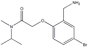 2-[2-(aminomethyl)-4-bromophenoxy]-N-methyl-N-(propan-2-yl)acetamide Struktur