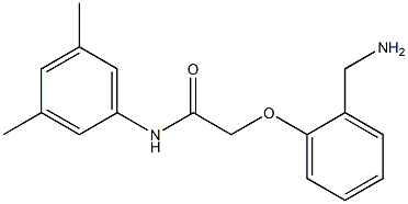 2-[2-(aminomethyl)phenoxy]-N-(3,5-dimethylphenyl)acetamide Struktur