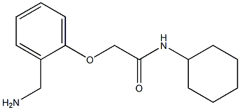 2-[2-(aminomethyl)phenoxy]-N-cyclohexylacetamide Struktur