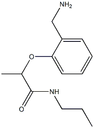 2-[2-(aminomethyl)phenoxy]-N-propylpropanamide Struktur