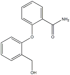 2-[2-(hydroxymethyl)phenoxy]benzamide Struktur