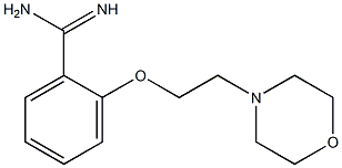 2-[2-(morpholin-4-yl)ethoxy]benzene-1-carboximidamide Struktur