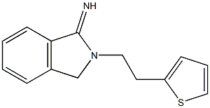 2-[2-(thiophen-2-yl)ethyl]-2,3-dihydro-1H-isoindol-1-imine Struktur