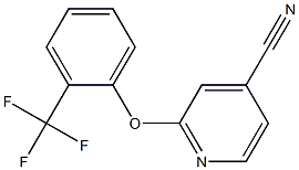 2-[2-(trifluoromethyl)phenoxy]isonicotinonitrile Struktur