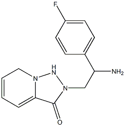 2-[2-amino-2-(4-fluorophenyl)ethyl]-2H,3H-[1,2,4]triazolo[3,4-a]pyridin-3-one Struktur