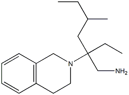 2-[3-(aminomethyl)-5-methylheptan-3-yl]-1,2,3,4-tetrahydroisoquinoline Struktur