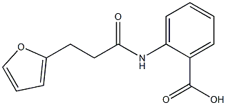 2-[3-(furan-2-yl)propanamido]benzoic acid Struktur