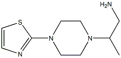 2-[4-(1,3-thiazol-2-yl)piperazin-1-yl]propan-1-amine Struktur