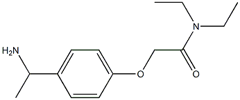 2-[4-(1-aminoethyl)phenoxy]-N,N-diethylacetamide Struktur