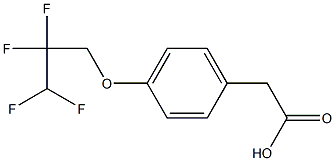 2-[4-(2,2,3,3-tetrafluoropropoxy)phenyl]acetic acid Struktur