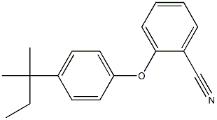 2-[4-(2-methylbutan-2-yl)phenoxy]benzonitrile Structure