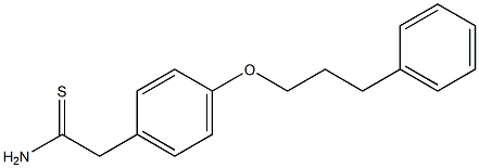 2-[4-(3-phenylpropoxy)phenyl]ethanethioamide Struktur