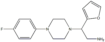 2-[4-(4-fluorophenyl)piperazin-1-yl]-2-(furan-2-yl)ethan-1-amine Struktur