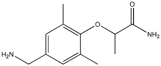 2-[4-(aminomethyl)-2,6-dimethylphenoxy]propanamide Struktur