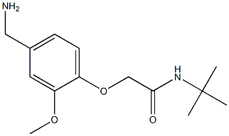 2-[4-(aminomethyl)-2-methoxyphenoxy]-N-(tert-butyl)acetamide Struktur