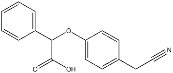 2-[4-(cyanomethyl)phenoxy]-2-phenylacetic acid Struktur