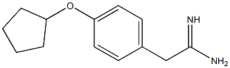 2-[4-(cyclopentyloxy)phenyl]ethanimidamide Struktur