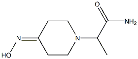 2-[4-(hydroxyimino)piperidin-1-yl]propanamide Struktur