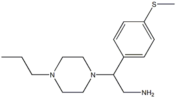 2-[4-(methylsulfanyl)phenyl]-2-(4-propylpiperazin-1-yl)ethan-1-amine Struktur