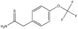 2-[4-(trifluoromethoxy)phenyl]ethanethioamide Struktur