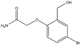 2-[4-bromo-2-(hydroxymethyl)phenoxy]acetamide Struktur