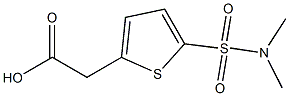 2-[5-(dimethylsulfamoyl)thiophen-2-yl]acetic acid Struktur