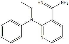 2-[ethyl(phenyl)amino]pyridine-3-carboximidamide Struktur