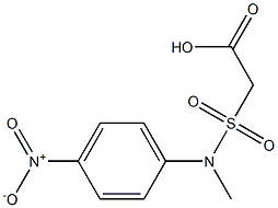 2-[methyl(4-nitrophenyl)sulfamoyl]acetic acid Structure