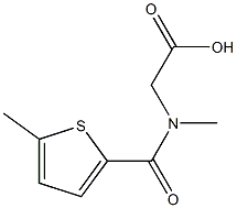 2-[N-methyl(5-methylthiophen-2-yl)formamido]acetic acid Struktur