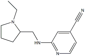 2-{[(1-ethylpyrrolidin-2-yl)methyl]amino}isonicotinonitrile Struktur