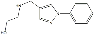 2-{[(1-phenyl-1H-pyrazol-4-yl)methyl]amino}ethan-1-ol Struktur