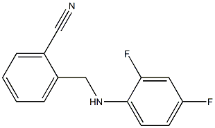 2-{[(2,4-difluorophenyl)amino]methyl}benzonitrile Struktur