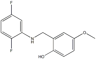 2-{[(2,5-difluorophenyl)amino]methyl}-4-methoxyphenol Struktur