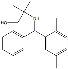 2-{[(2,5-dimethylphenyl)(phenyl)methyl]amino}-2-methylpropan-1-ol Struktur